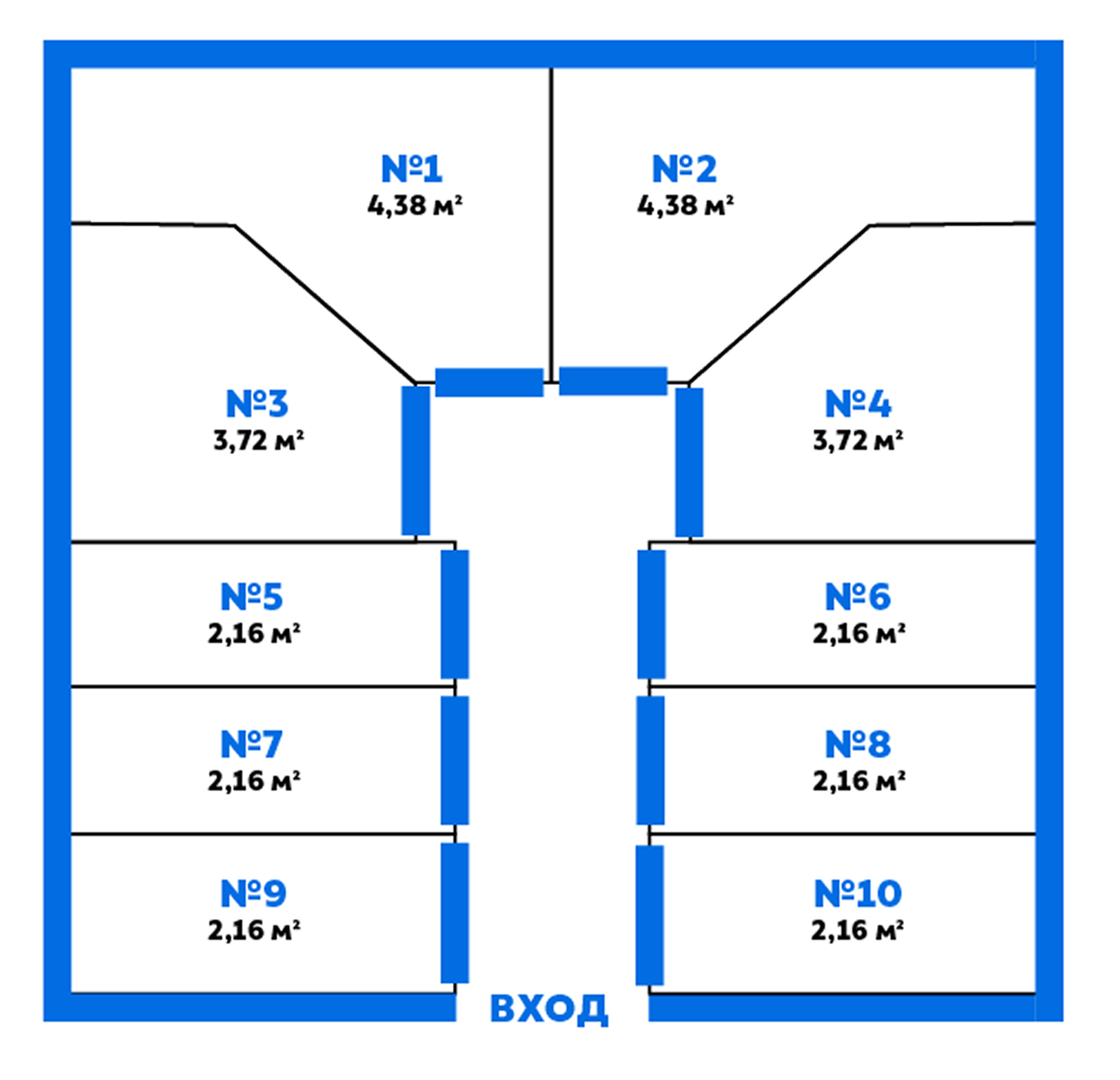 Схема расположения кладовых